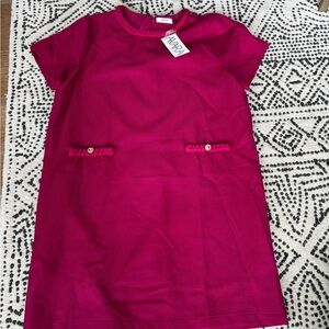 Vibrant Fuchsia/pink Women’s Plus XXL Dress with Button Accents